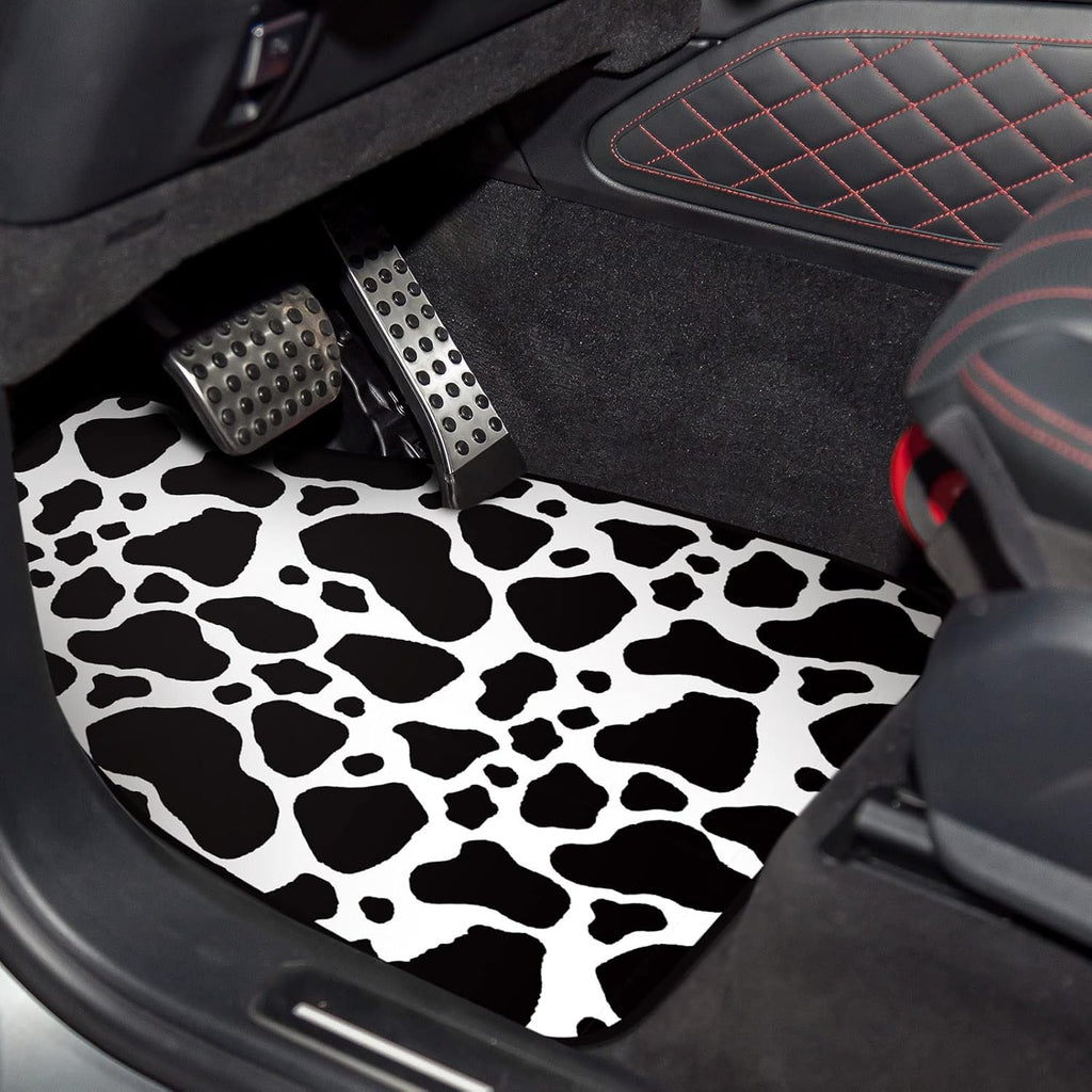 19 Pieces Cow Print Car Accessories Set Y830