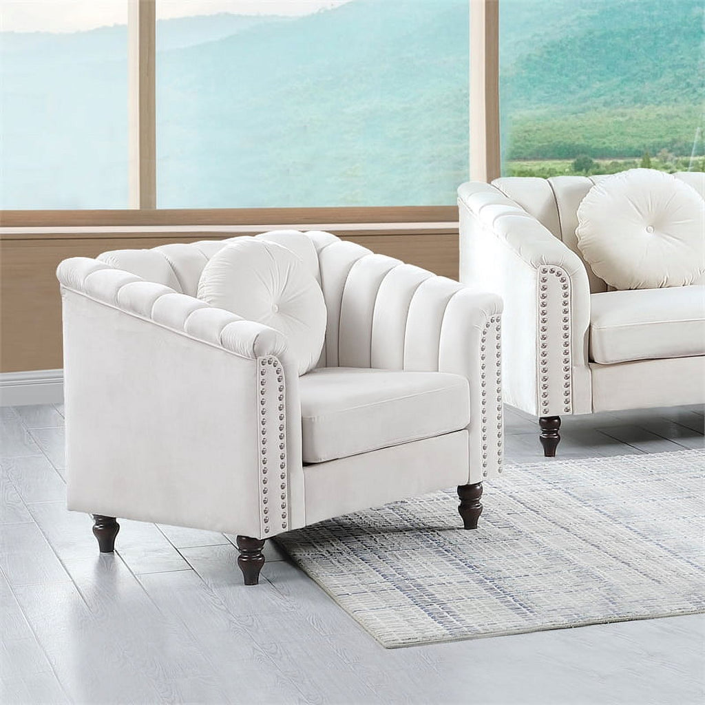3 Piece Velvet Sofa Loveseat and Chair Set F490