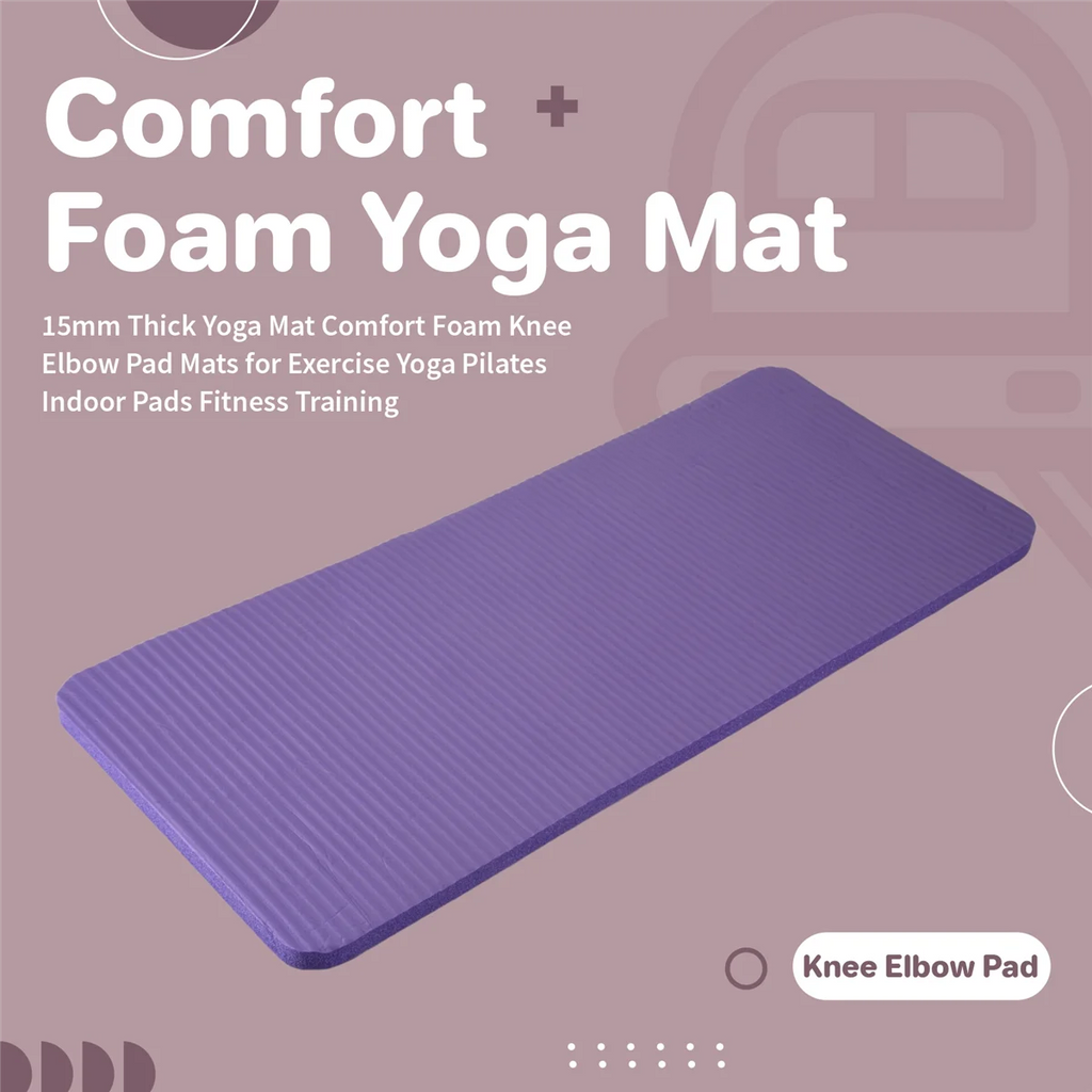 15MM Thick Yoga Mat for Exercise Pilates Indoor Fitness Training P734428