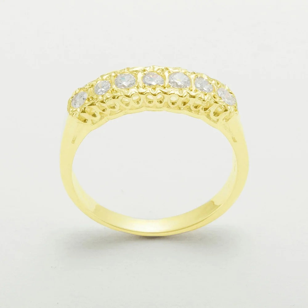 14k Yellow Gold Natural Diamond Eternity Ring H35974