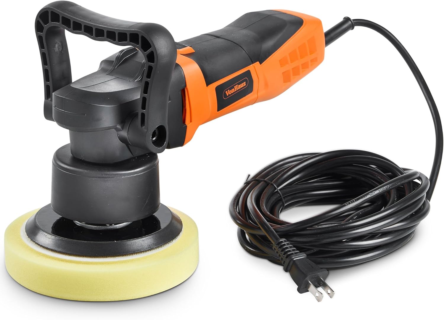 6 Dual Action Polisher Machine Kit with 4 Polishing Pads, Wash Mitt, Microfiber Cloth and Carrying Bag H4464