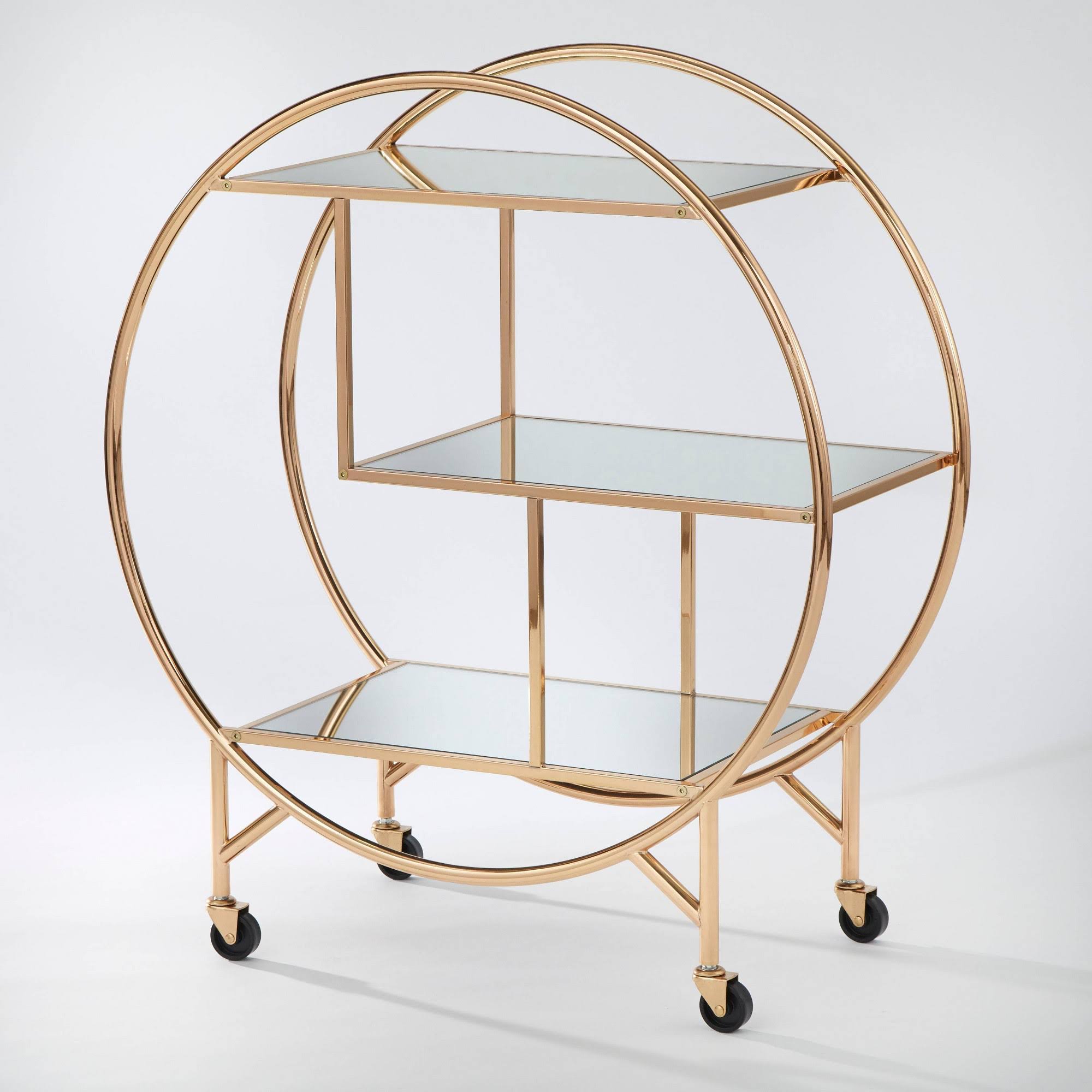 Rose Gold Bar Cart Q13730