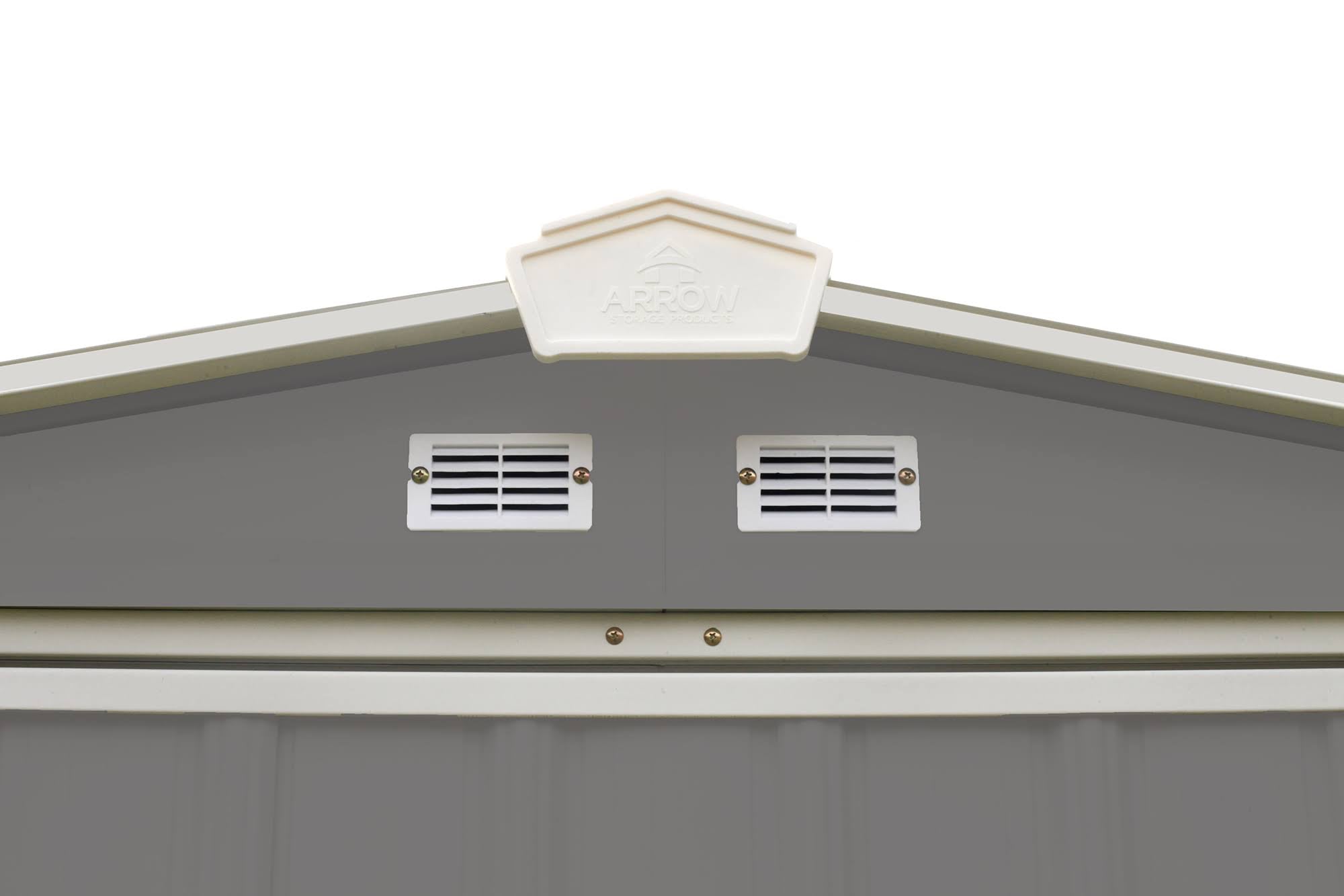 Cream Galvanized Steel Storage Shed Y902