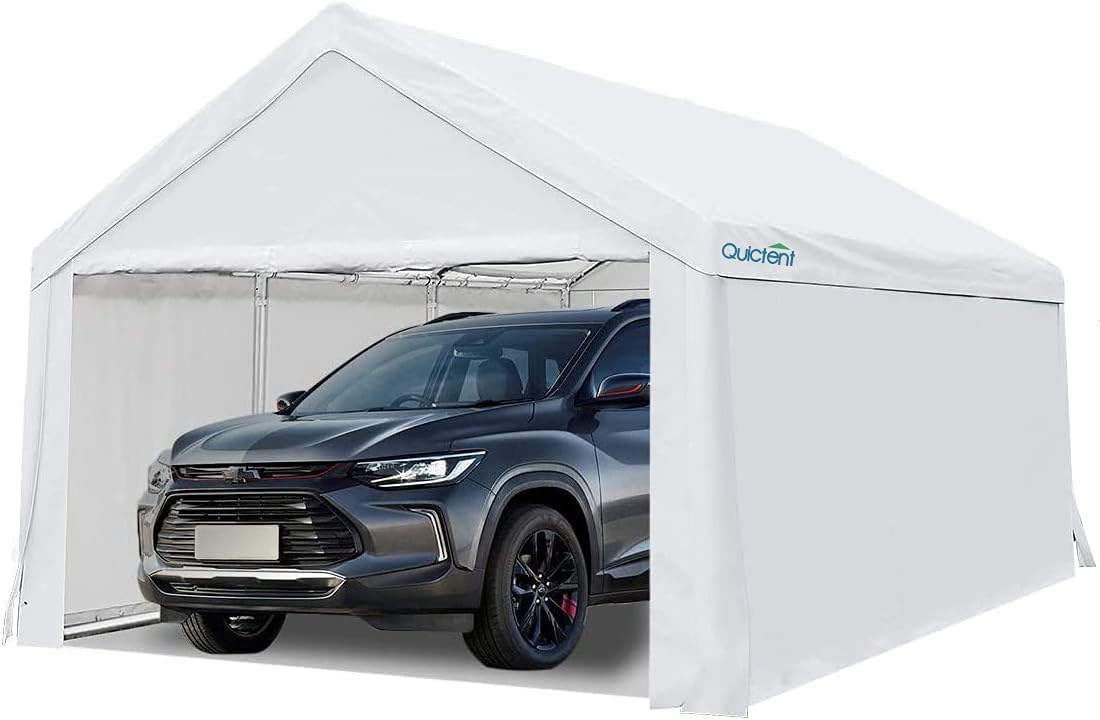Heavy Duty Car Canopy Carport with Galvanized Steel Cables and Ground Bars A583