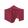 Red 10x10 Pop Up Canopy Tent with Steel Frame and Roller Bag R9628