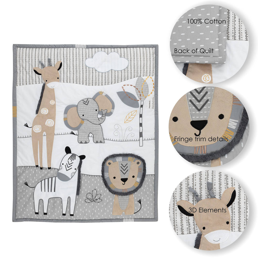 6-Piece Baby Crib Bedding Set N11155