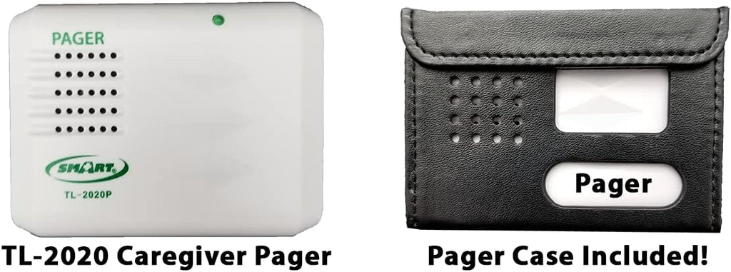 Wireless Fall Alert with 10in x 30in Bed Pad and Caregiver Pager E895569