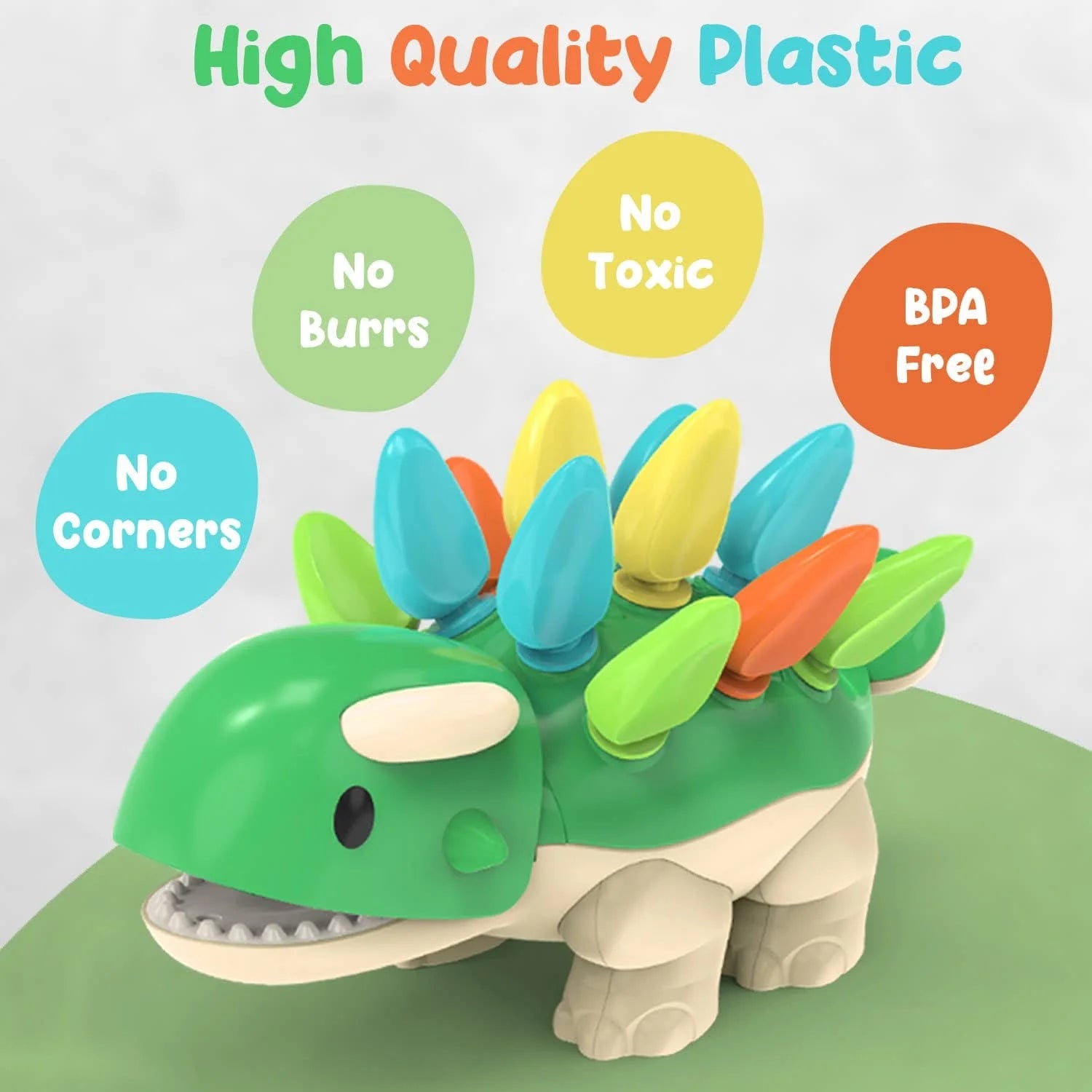 Non Toxic Dinosaur Learning Toy with 12 Spike Quills Q218161