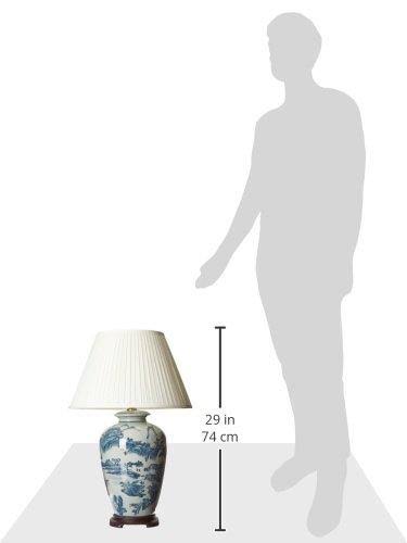 Blue and White Chinese Landscape Lamp O905