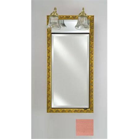 17 in. x 34 in. Recessed Single Door Cabinet with Lights Q218