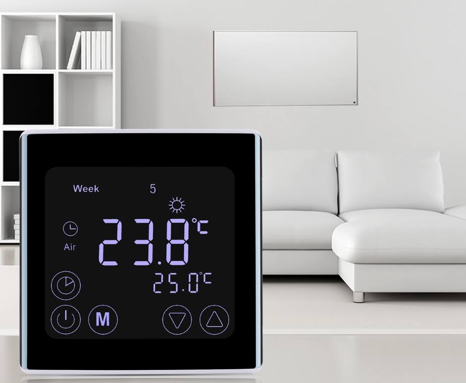 Touch Screen LCD Display Room Thermostat V896