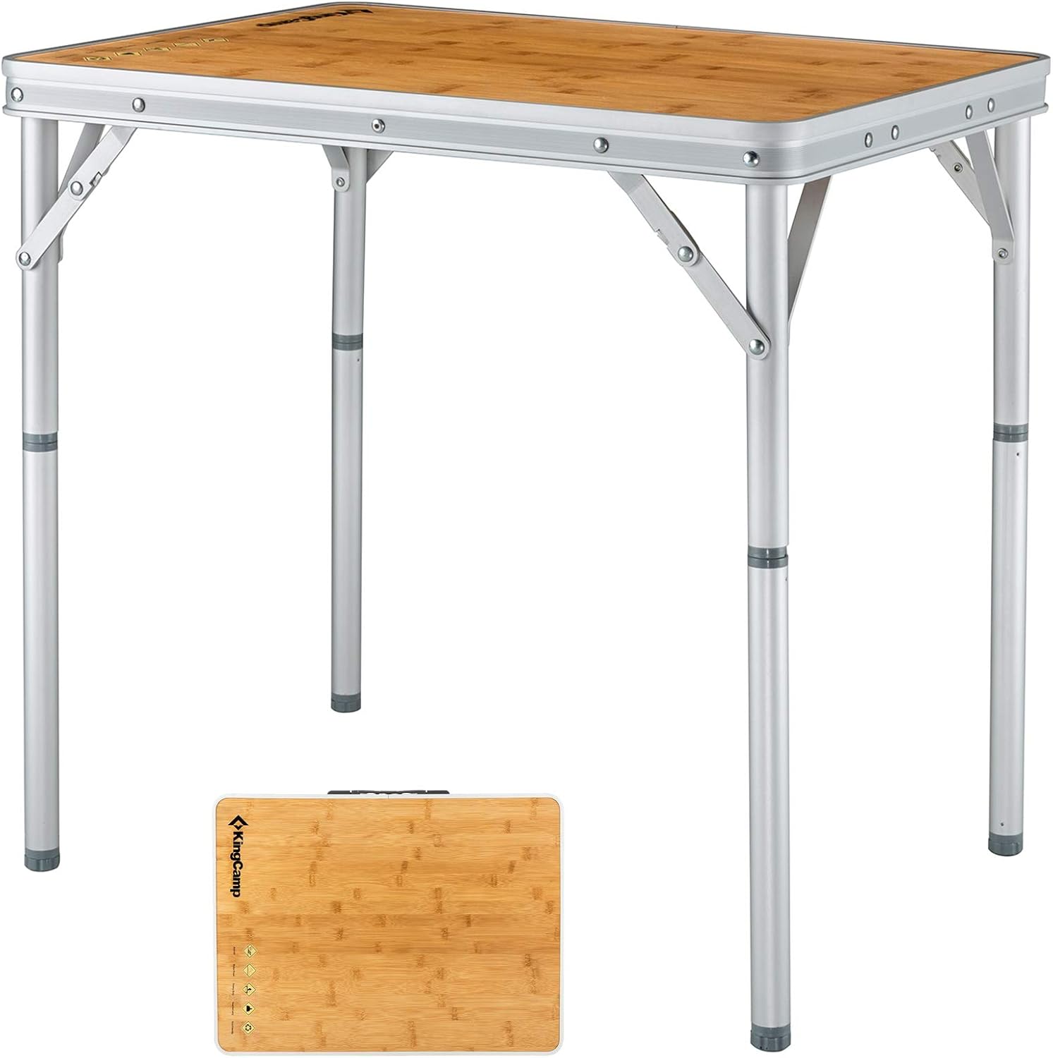 Bamboo Oversize Portable Folding Table for Camping S2848
