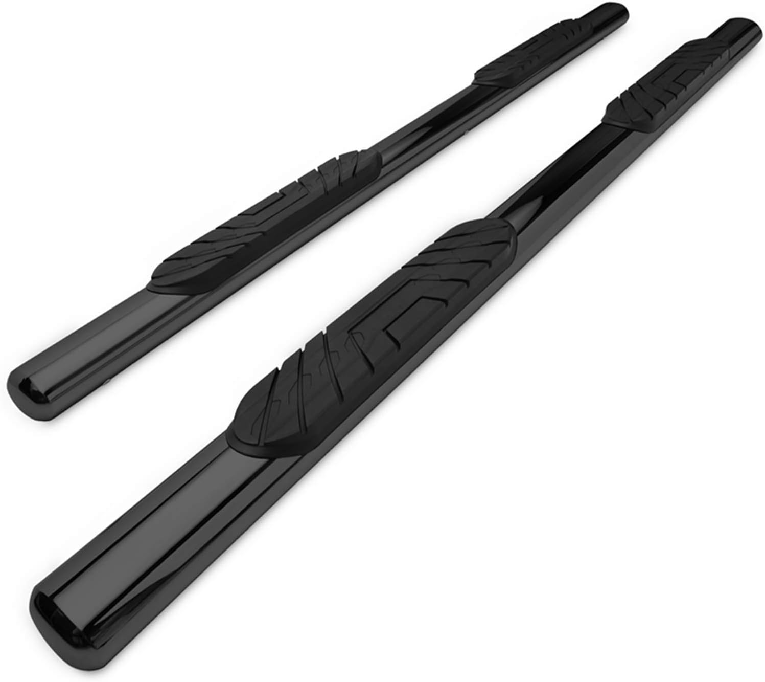 Black Oval Side Bars Running Boards for Toyota Tacoma Access Cab X292
