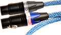 Blue XLR Cable Stereo Pair 2 Cables D643