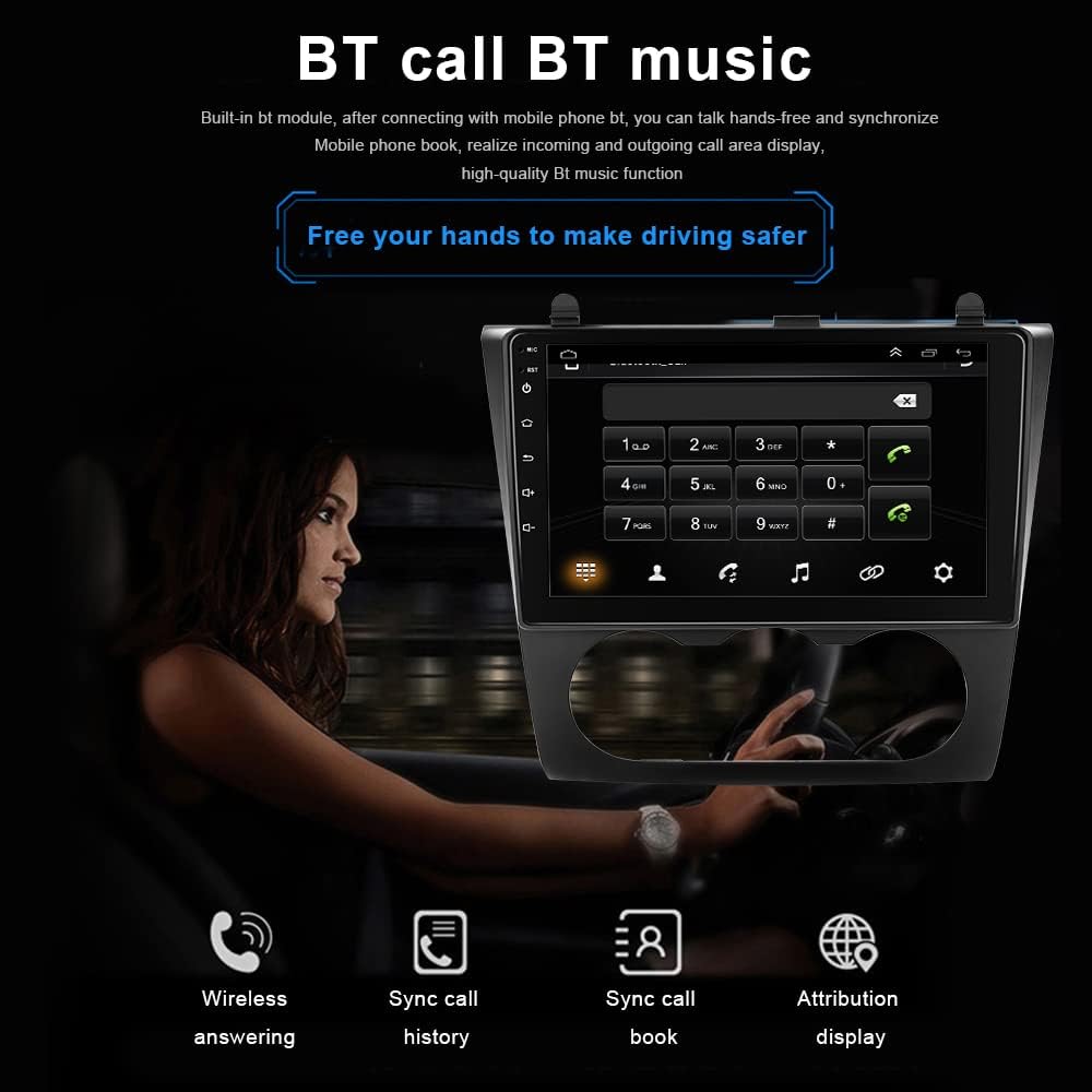 9 Inch Android Car Stereo with Navigation WiFi Bluetooth Backup Camera R70927