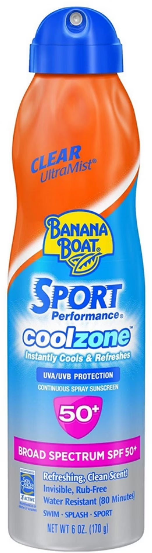 Sport Performance CoolZone Continuous Spray Sunscreen SPF 50+ 6 oz (Pack of 6) H214823