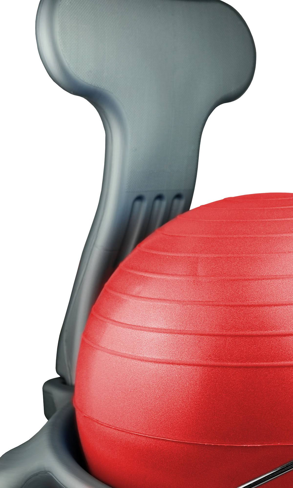 Red Plastic Ball Chair with Back Y7413