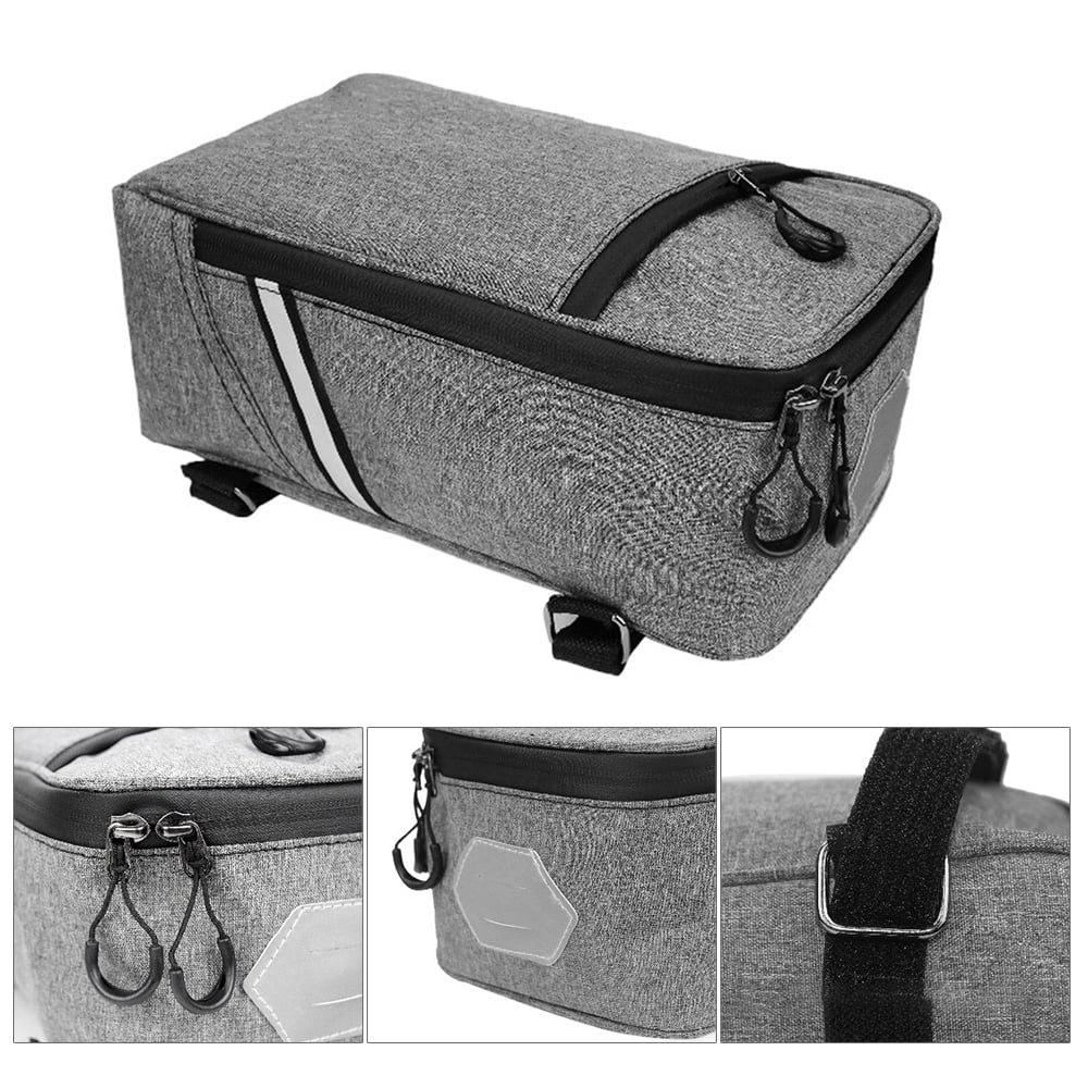 Water Resistant Canvas Bike Rear Seat Bag, 5L Capacity D5841