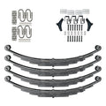 Trailer 5 Leaf Double Eye Spring Suspension and Tandem Axle Hanger Kit for 3" Tubes F75327