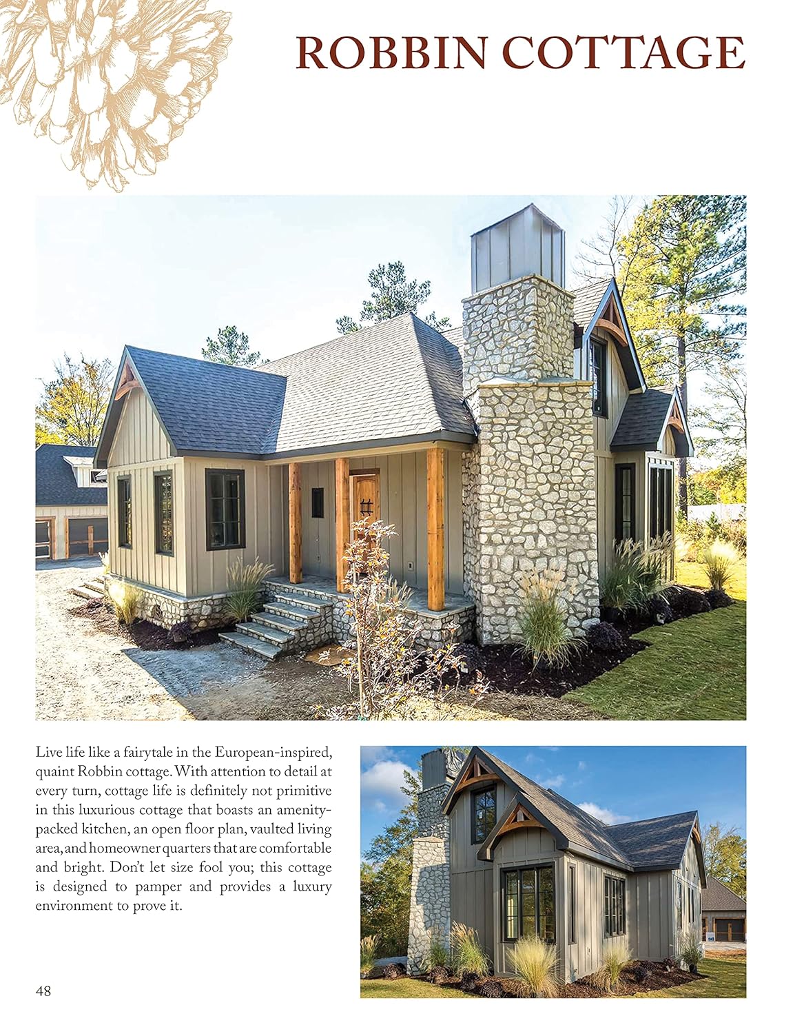 200+ Cottages, Cabins, A-Frames, Vacation Homes, Apartment Garages, Sheds & More Catalog of Plans I9455