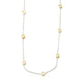 Yellow Gold Over Silver Diamond Chain Necklace 24.00"L H309