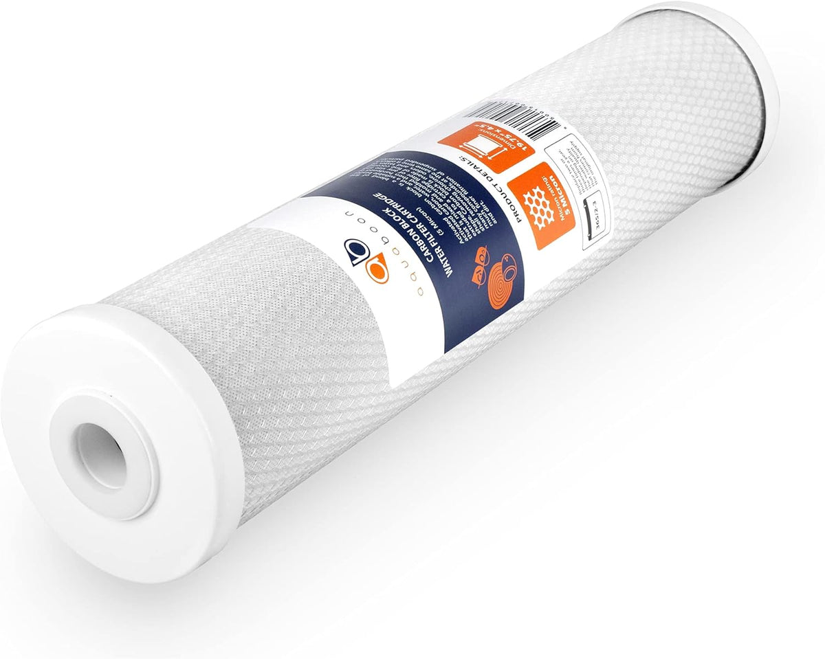 20” x 4.5” 3-Stage Whole House Water Filter System with Bracket, Sediment And Carbon 5 Micron R317761