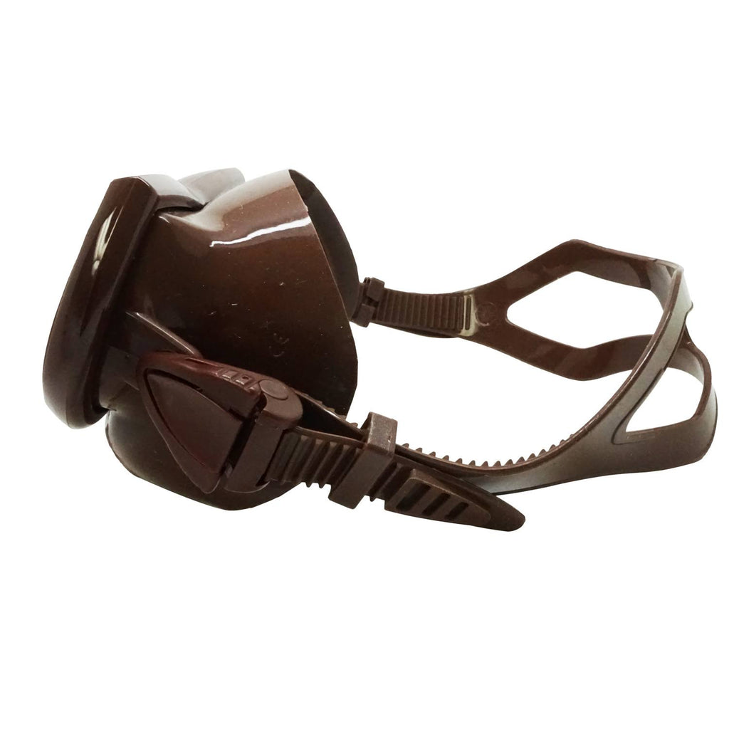 Brown Dive Mask with Prescription Lenses J915