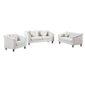 3 Piece Velvet Sofa Loveseat and Chair Set F490