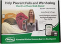 Wireless Fall Alert with 10in x 30in Bed Pad and Caregiver Pager E895569