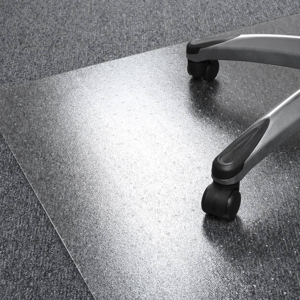 Clear Rectangular Polycarbonate Chair Mat for Carpets G698484
