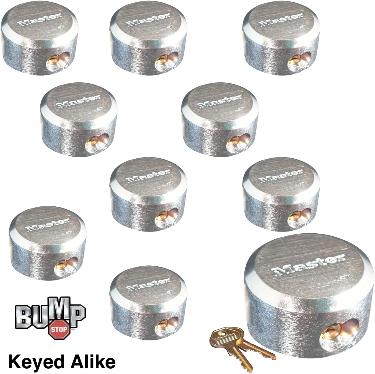 Hidden Shackle Padlocks, Keyed Alike V941