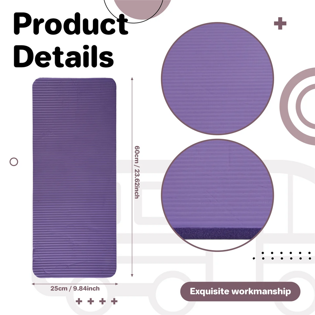 15MM Thick Yoga Mat for Exercise Pilates Indoor Fitness Training P734428