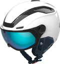 White Matte Phantom Blue Ski Helmet T23773