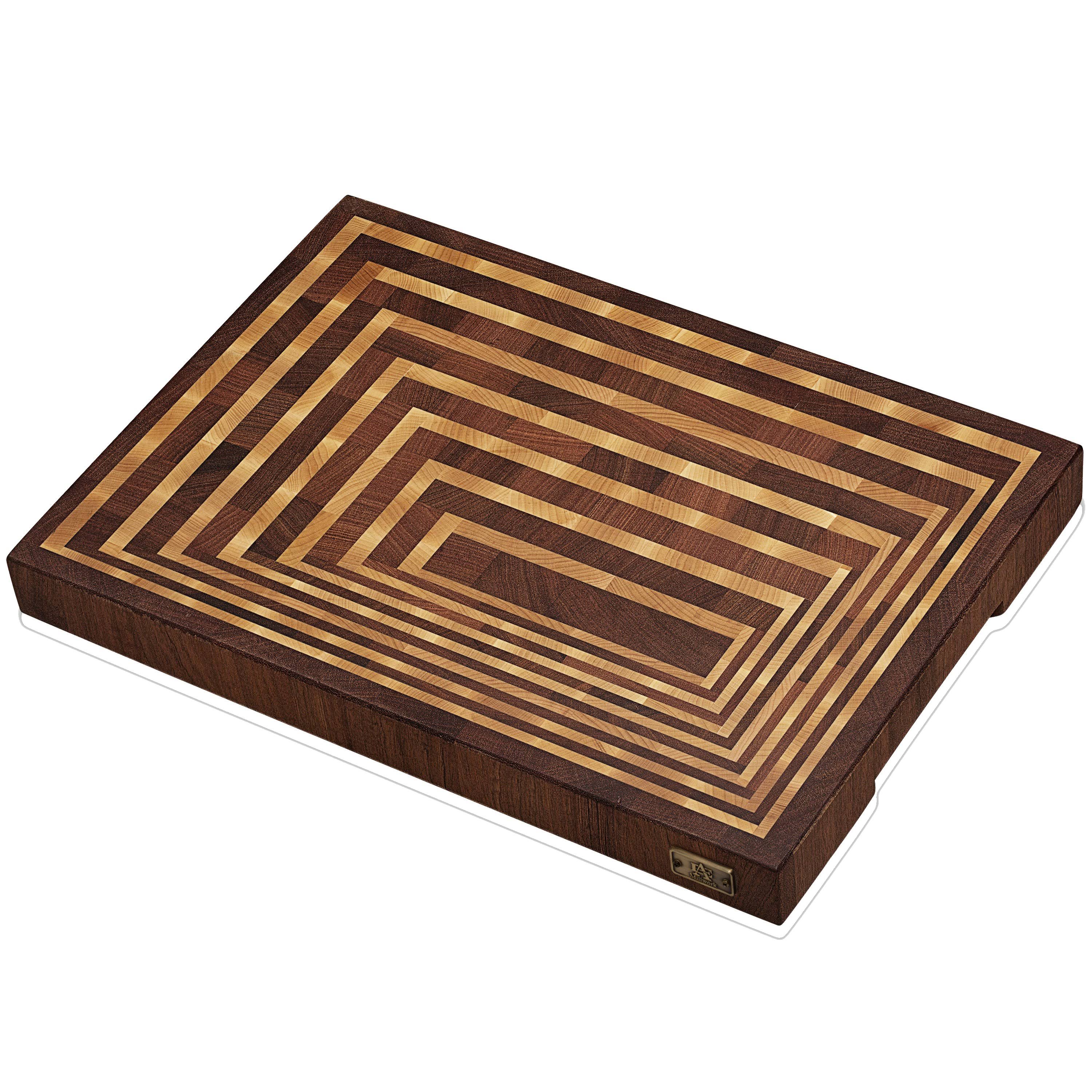 Mahogany Maple Wood End Grain Cutting Board Y381265