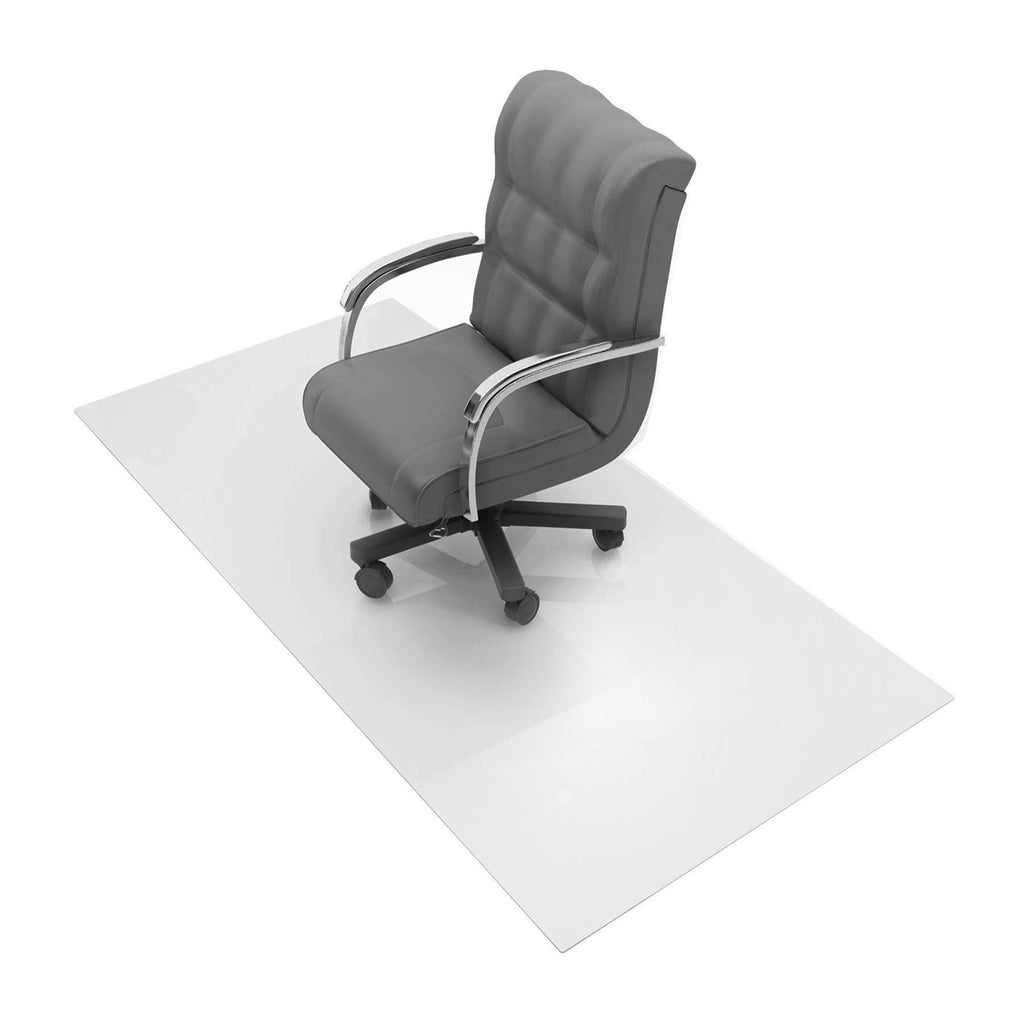 Clear Rectangular Polycarbonate Chair Mat for Carpets G698484