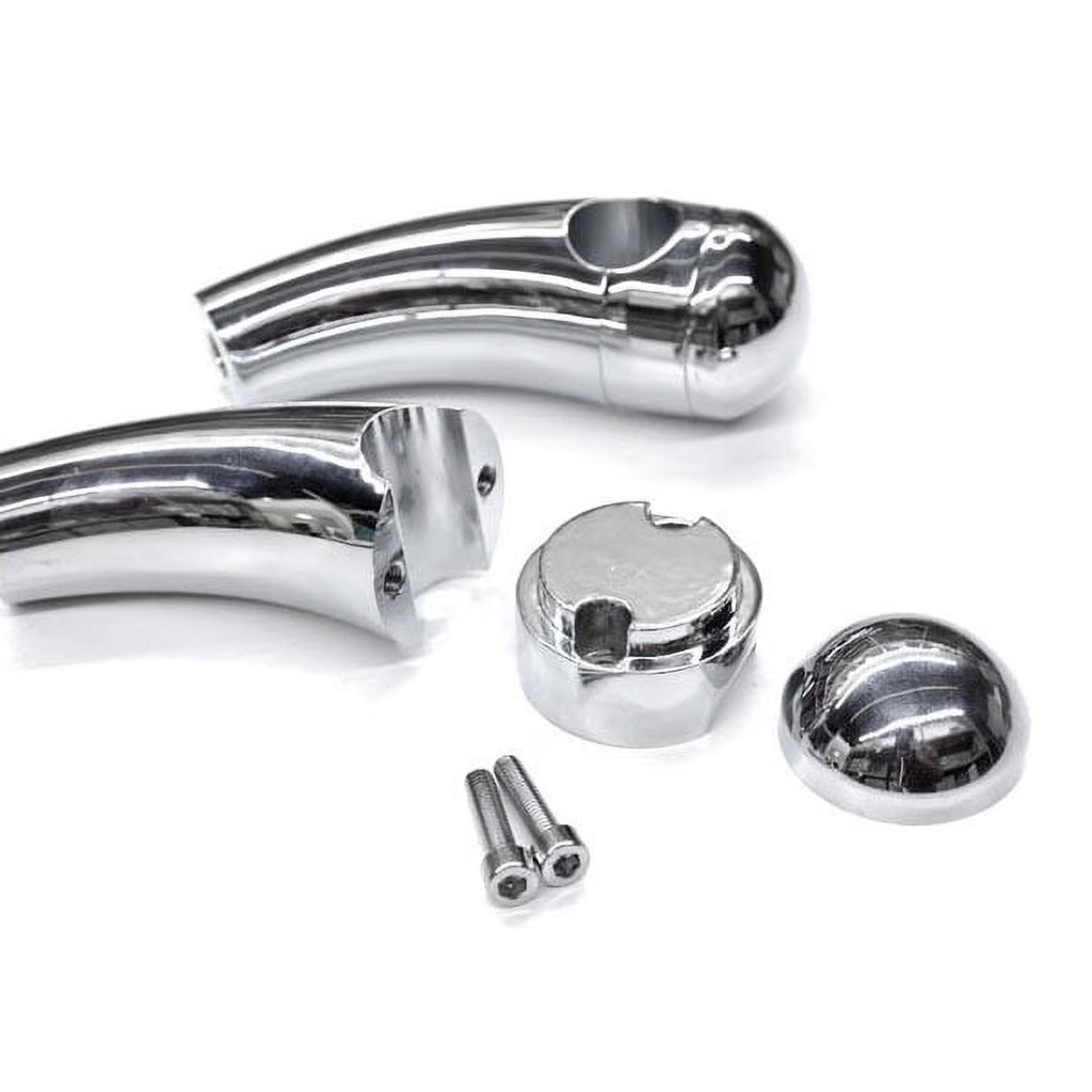 Chrome Billet Handlebar Risers F900869