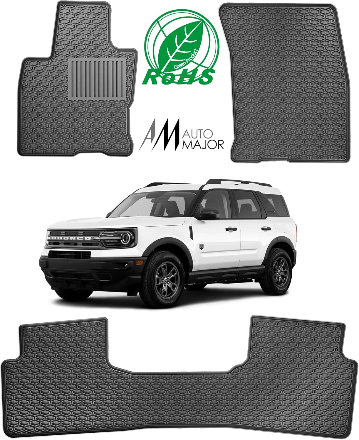 All Weather Floor Mat Set for Ford Bronco 2021+ O505