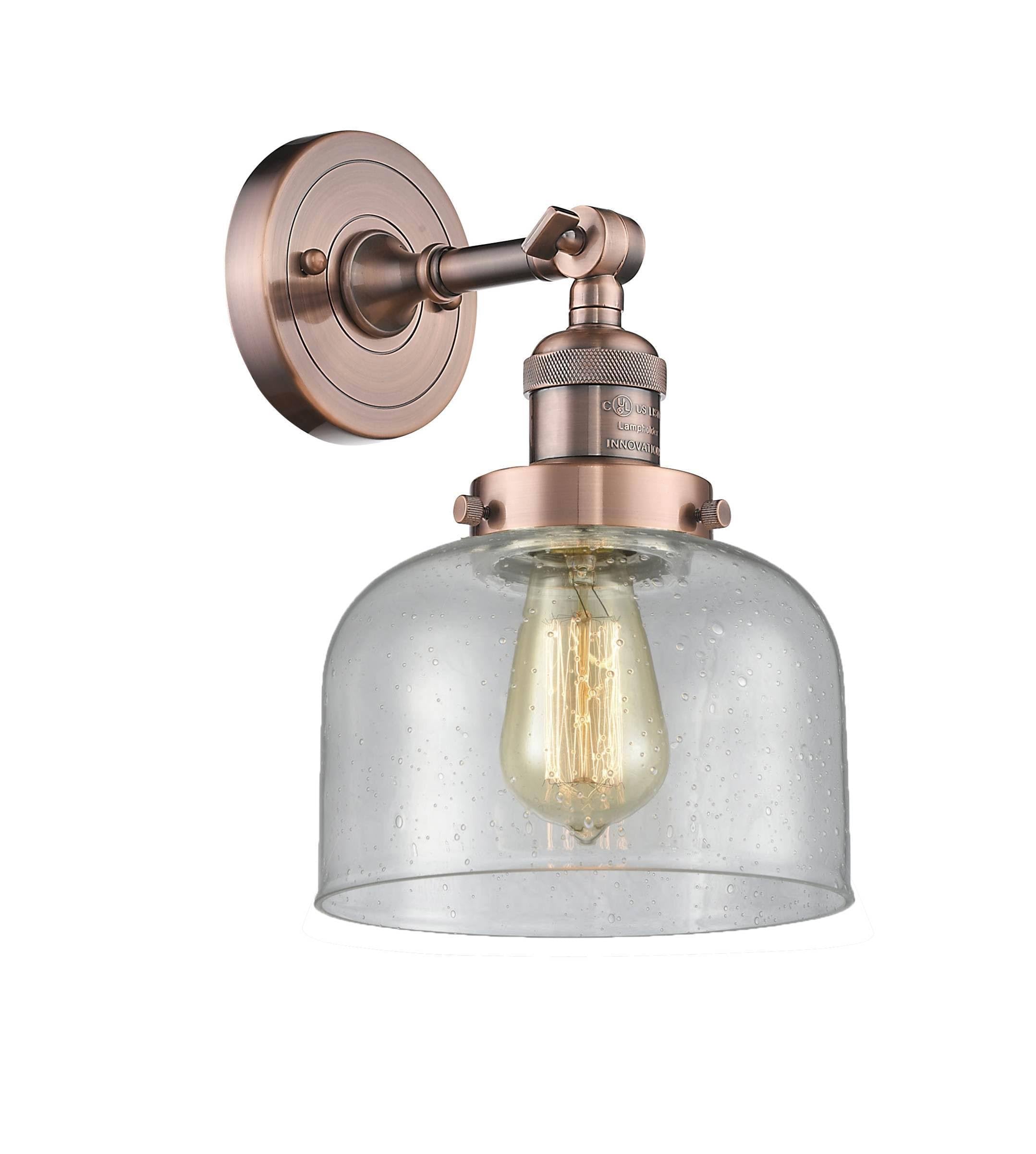 Large Bell 1 Light Sconce LED (Antique Copper) D6423