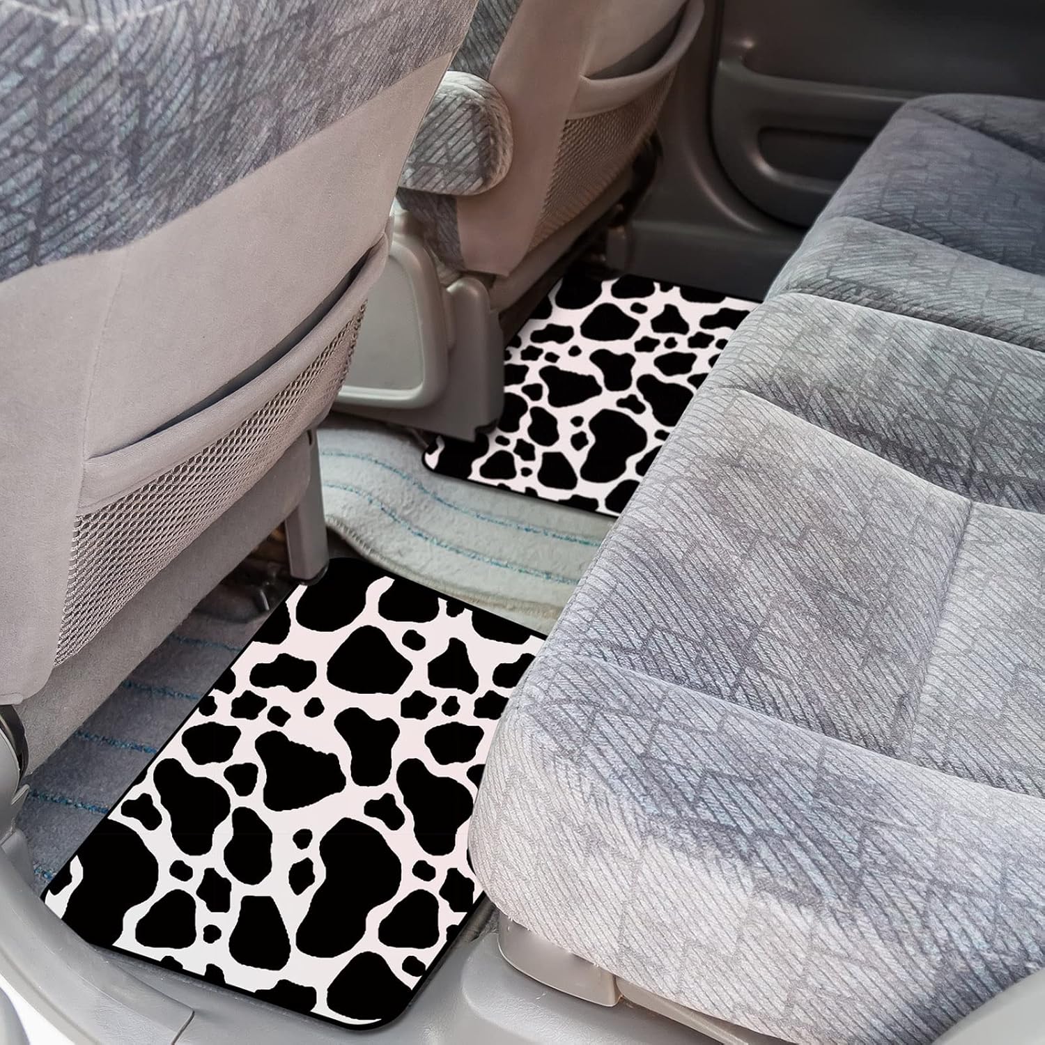 19 Pieces Cow Print Car Accessories Set Y830