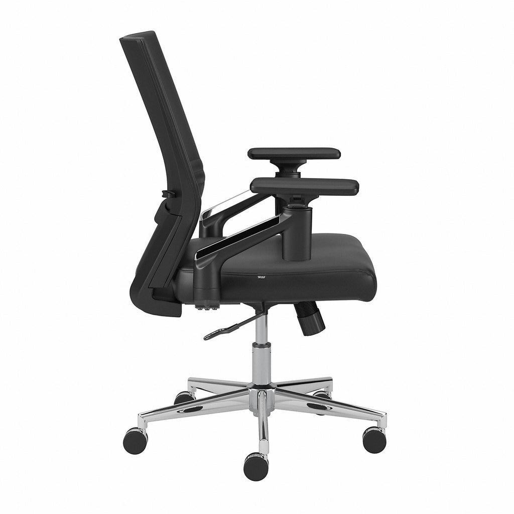 Washed Gray Leather Office Chair Y759758