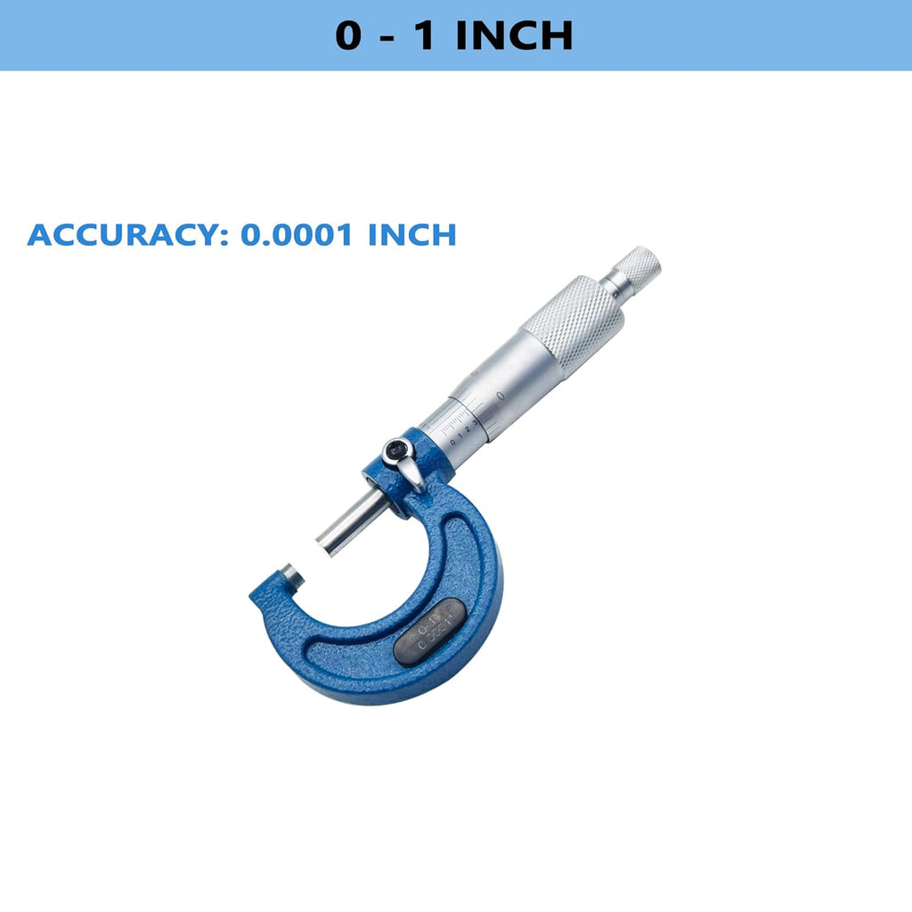 Outside Micrometer Set 0-4 / 0.0001 with Padded Case W992112