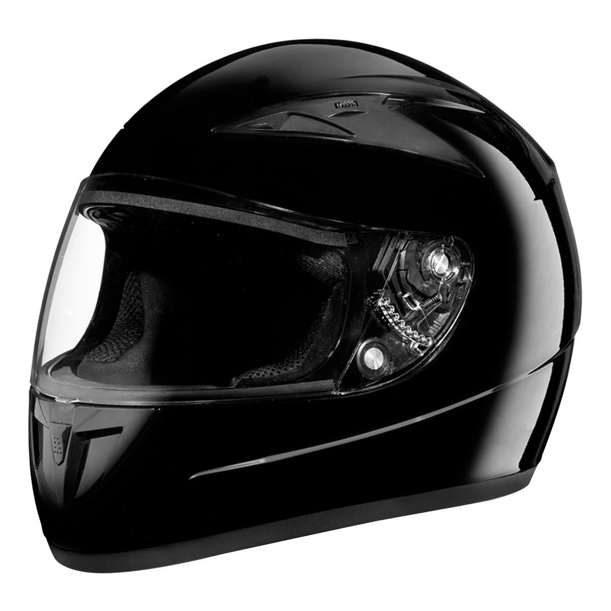 Hi-Gloss Black Full Face Helmet XS F293