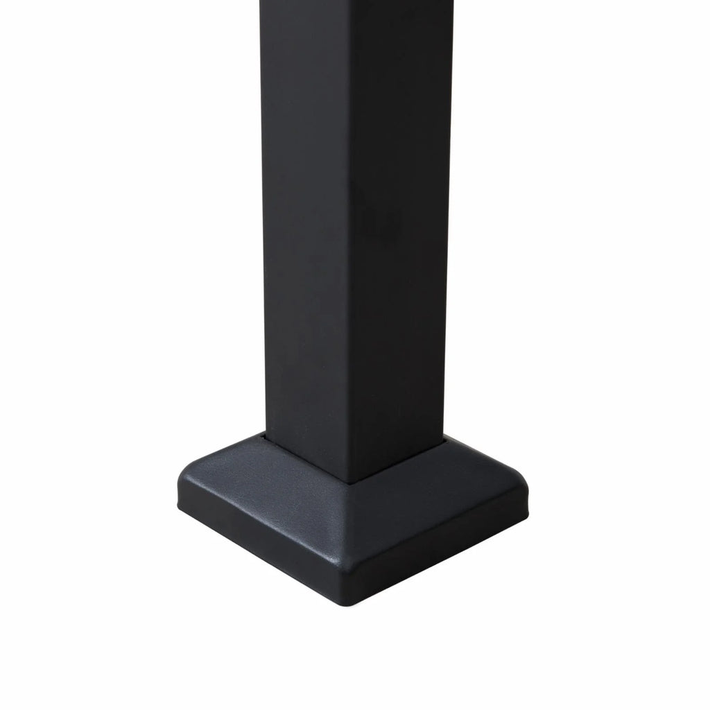 Black and White Steel Gazebo W260