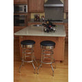 Chrome Swivel Bar Stool, Pack of 2 A2484
