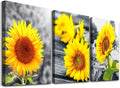 Black and White Mountain Abstract 3 Piece Canvas Wall Art J1435