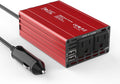 300W DC 12V to 110V AC Power Inverter with Dual USB Car Charger Pack of 2 D4310