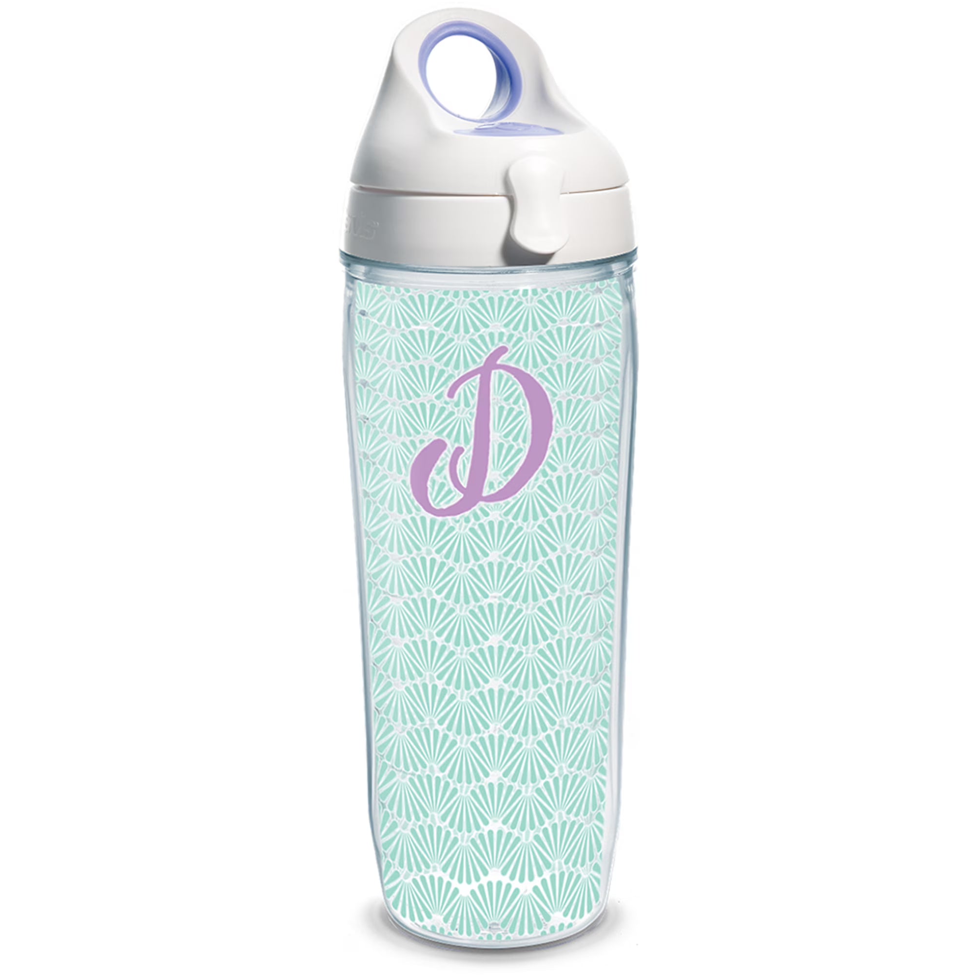 Teal Scallop 24 oz Water Bottle with lid N675