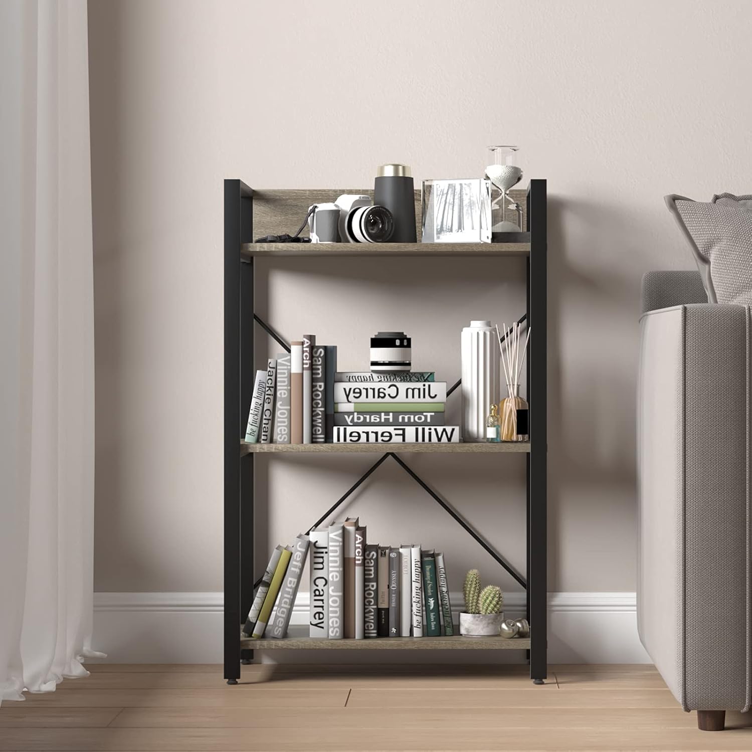 3 Tier Rustic Bookshelf L69057