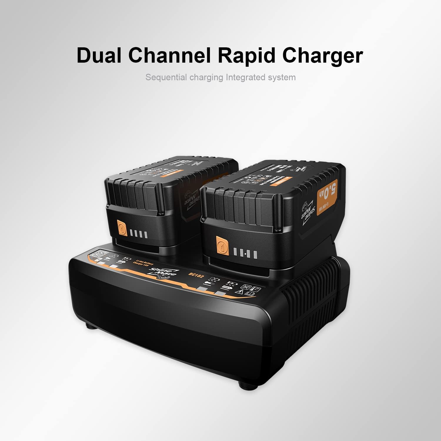 Cordless Rotary Polisher Kit 5 Inch with 2 Pcs Li-Ion Batteries 18v 5Ah Y47810
