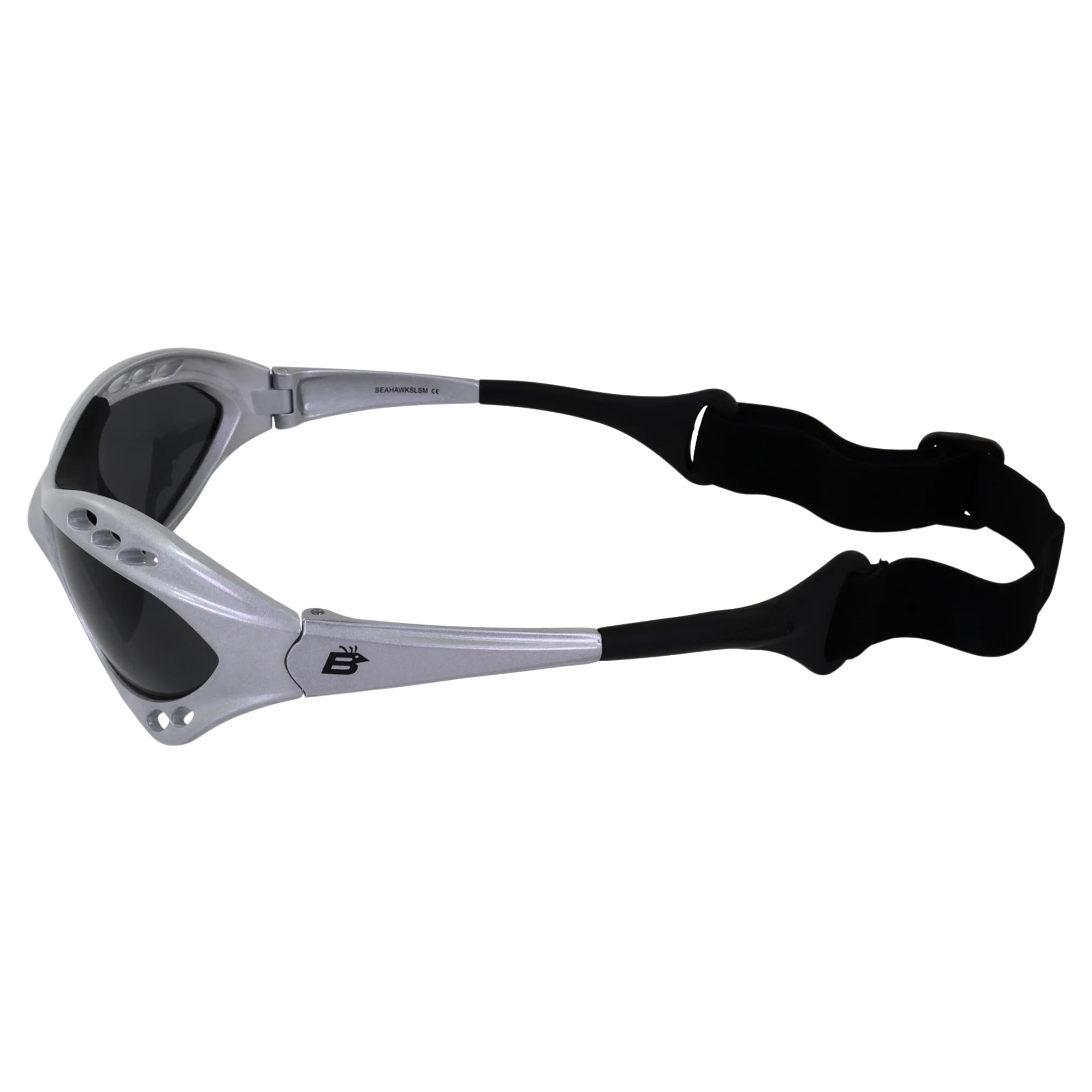 3 Pairs Padded Polarized Sunglasses with Strap Silver Frame with Smoke Lens and Black Frame with Pink and Green Mirror Lenses D8065